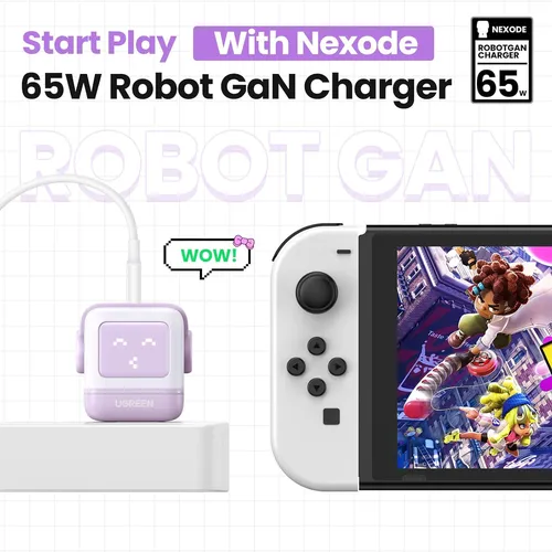 Củ sạc nhanh Robot GaN Nexode RG 65W Ugreen 35314