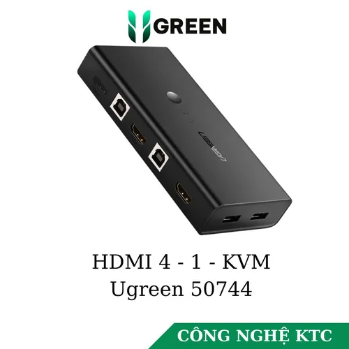 Bộ gộp HDMI 2 ra 1 có KVM Ugreen 50744
