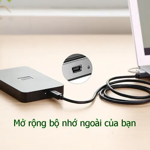 Cáp Mini USB to USB 2.0 2M Ugreen 30472