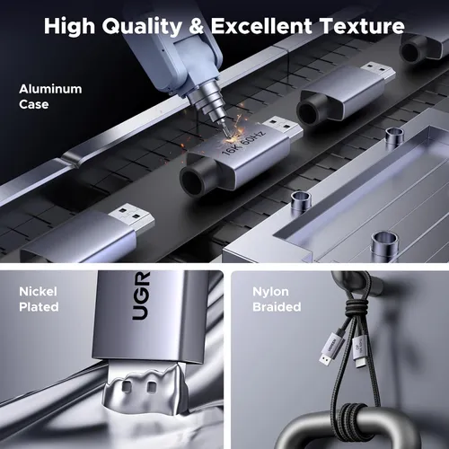 Cáp Displayport 2.1 hỗ trợ 16K dài 1M Ugreen 55567 DP131