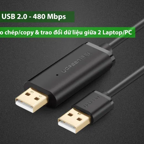 Cáp USB 2.0 Data Link dài 3m Ugreen 20226