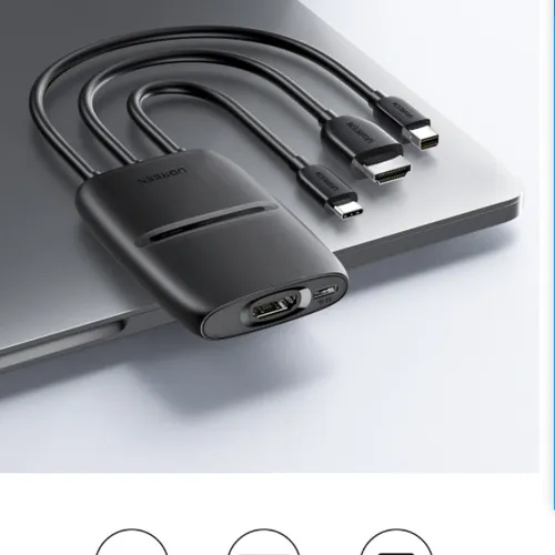 Bộ chuyển Type C + Mini Displayport + HDMI sang HDMI Ugreen 20484