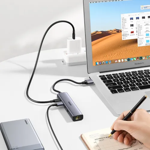 Bộ chia USB 3.0 ra 3 cổng USB 3.0 + Lan 1000Mbps Ugreen 20915