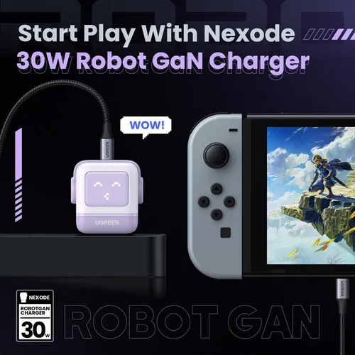 Củ sạc nhanh Nexode RG 30W Type C Màu tím Ugreen 25036