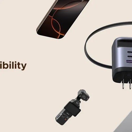 Sạc điện thoại 2 cổng USB-C và 1 cổng USB-A GaN 100W kèm dây rút USB-C Ugreen 65827 X616