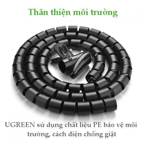 Dây dạng ống xoắn PE bảo vệ cáp dài 5m Ugreen 30820