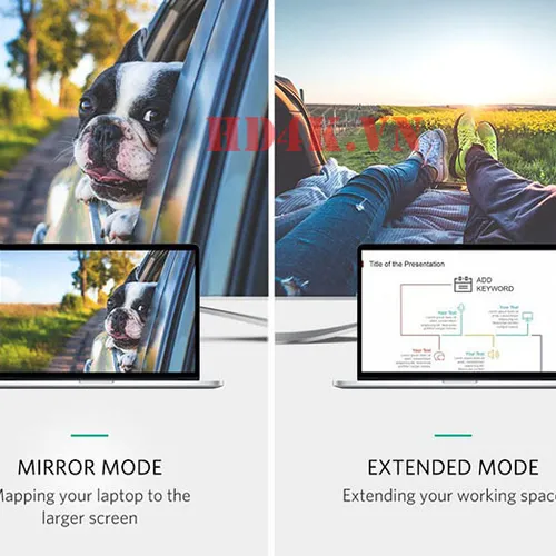 Cáp chuyển đổi USB Type-C to HDMI hỗ trợ 4K, 3D Ugreen 30841