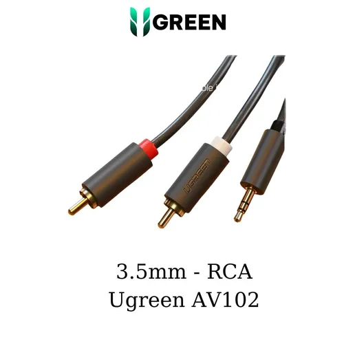 Cáp âm thanh 1 ra 2 RCA 10M Ugreen 10514