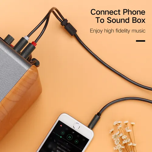 Cáp âm thanh 1 ra 2 RCA 10M Ugreen 10514