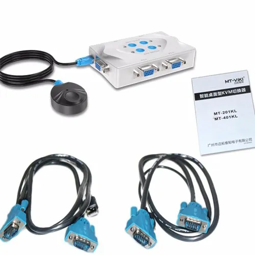 Bộ chia VGA 4 ra 1 có KVM MT-VIKI MT-401K-L