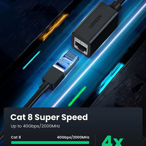 Cáp nối dài mạng LAN CAT 8 dài 1M Ugreen 50199