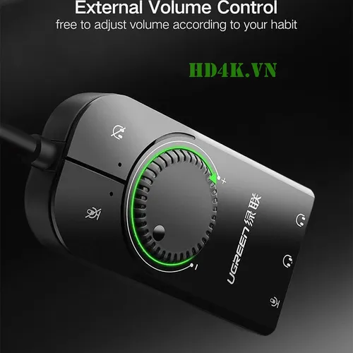 Cáp USB Sound 3.5mm Loa & Mic Có Volume Control Ugreen 40964