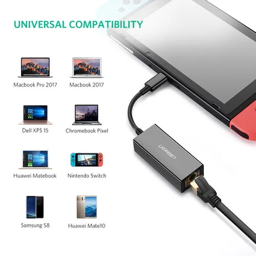 Cáp chuyển USB Type C sang LAN 1Gbps Ugreen 50307