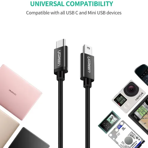 Cáp chuyển Type C sang Mini USB dài 1M Ugreen 50445