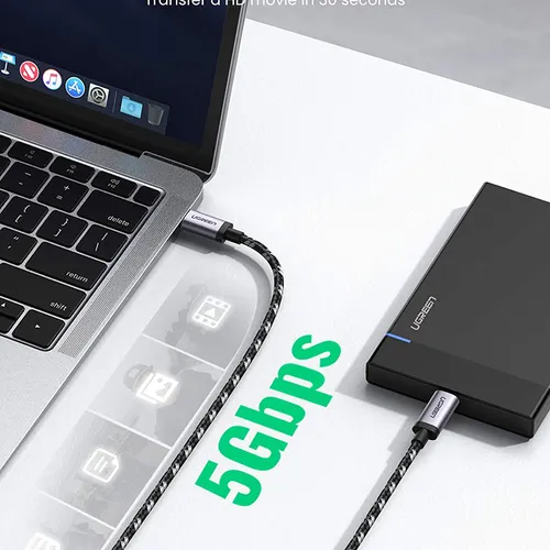 Cáp Type C Gen 1 dài 2M Ugreen 50450