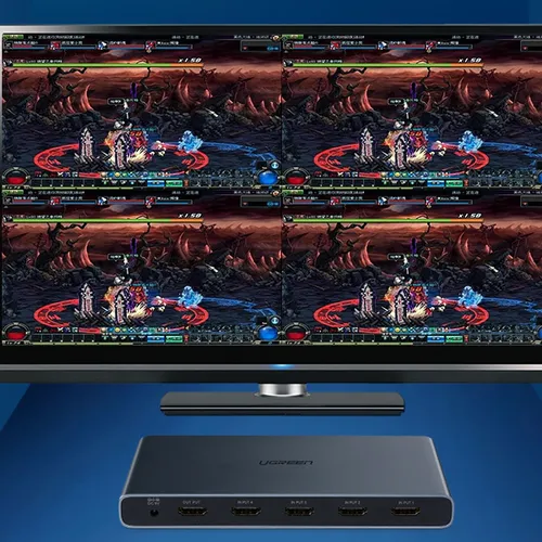 Bộ chia HDMI 4 tín hiệu trên 1 màn hình full HD, Ugreen 50745