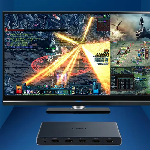 Bộ chia HDMI 4 tín hiệu trên 1 màn hình full HD, Ugreen 50745