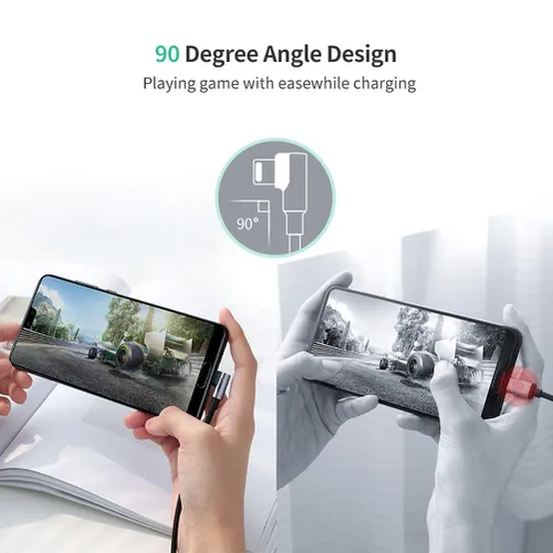 Cáp chuyển Type C to USB 2.0 góc 90 dài 2m Ugreen 50942