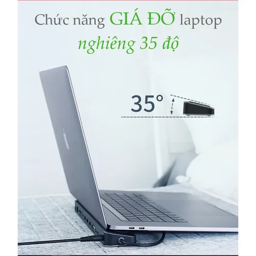 Bộ chuyển USB Type C to HDMI VGA USB 3.0 LAN 1Gbps  Card Reader 3.5mm Ugreen 60188