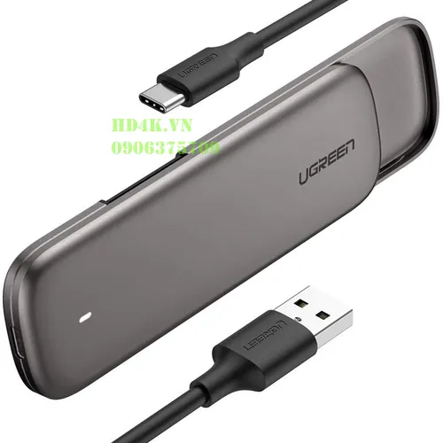 Thiết bị ổ cứng M2 kết nối Sata M-Key qua cổng USB Ugreen 60354