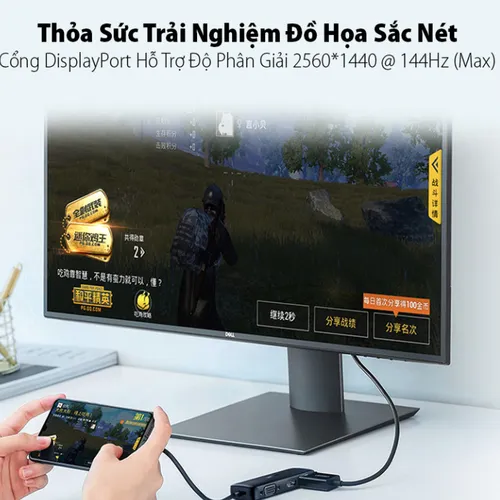 Cáp chuyển Type C to HDMI + VGA + Displayport Ugreen 60568