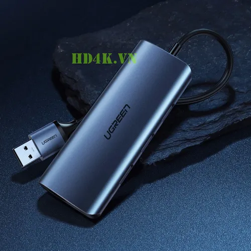 Bộ chia USB 3.0 ra 3 cổng USB 3.0 + Lan  1000Mbps Ugreen 60719