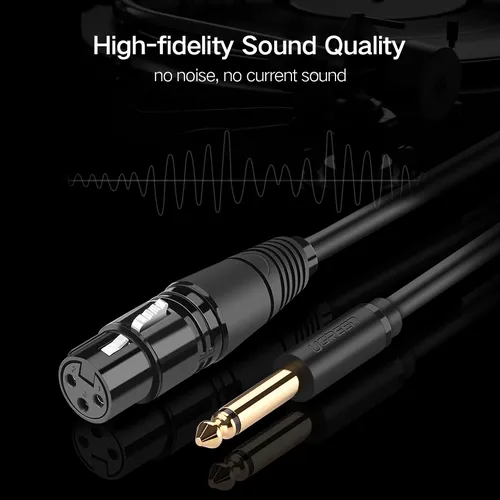 Cáp chuyển 6.5mm to Canon dài 3M Ugreen 20720