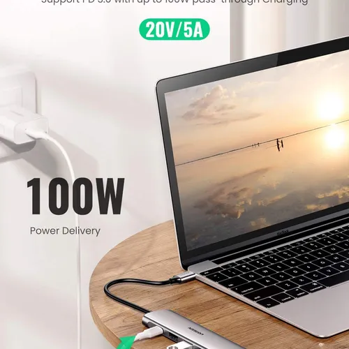Bộ chuyển Type C to HDMI + Hub USB 3.0 Ugreen 70495