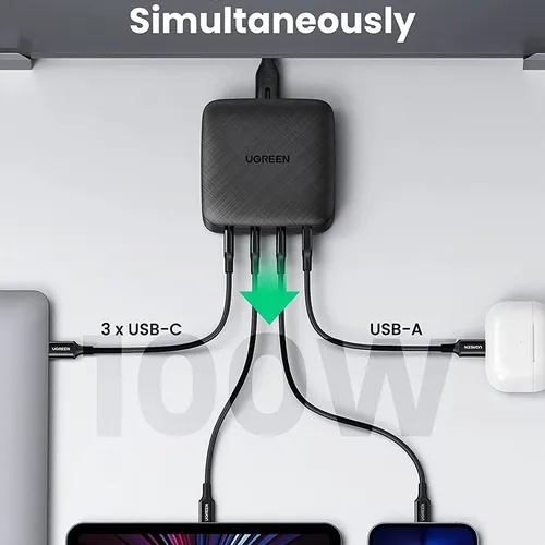 Bộ sạc để bàn UGREEN 100W USB C Ugreen 70870