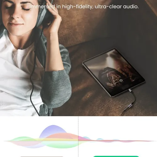 Bộ chuyển đổi âm thanh USB Type C to 3.5mm với chip DAC Ugreen 80154