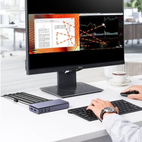Bộ gộp HDMI 2 ra 1 có KVM với chức năng chia màn hình Ugreen 80187