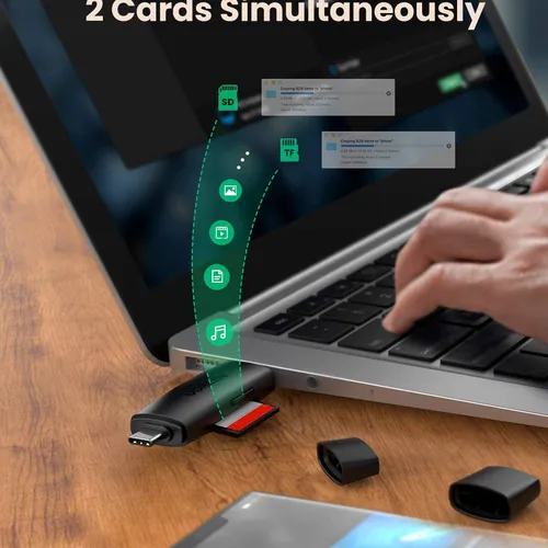 Đầu đọc thẻ nhớ SD/TF chuẩn Type C và USB 3.0 Ugreen 80191