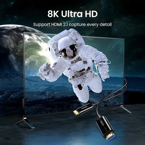 Cáp HDMI 2.1 sợi quang dài 15m hỗ trợ 8K/60Hz 4K/120Hz Ugreen 80407