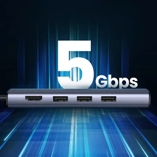 Bộ chuyển Type C to HDMI +  USB 3.0 + Lan Gigabit Ugreen 20934