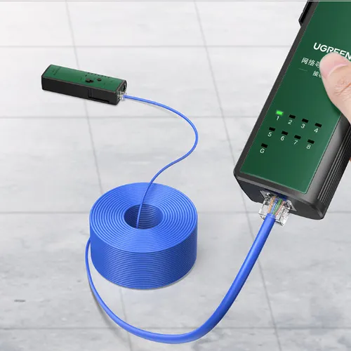 Thiết bị kiểm tra tín hiệu RJ11 RJ12 RJ45 dây mạng dây điện thoại Network Cabe Tester Ugreen 10951