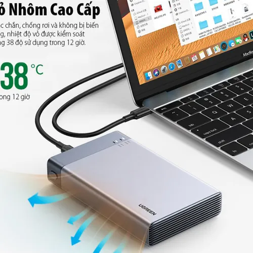 Box đọc ổ cứng 2.5 Dual Ugreen 80857