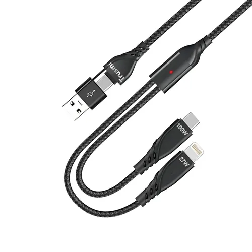 Cáp sạc và truyền dữ liệu 2 in 1 dây bện Trusmi CA39