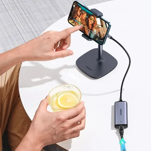 Cáp chuyển đổi Lightning to RJ45 hỗ trợ cổng sạc Ugreen 70958