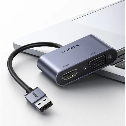 Cáp chuyển USB 3.0 to HDMI + VGA Ugreen 20518