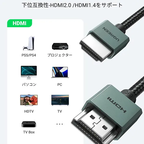 Cáp HDMI 2.1 siêu mỏng dài 2M hỗ trợ 8K Ugreen 90384