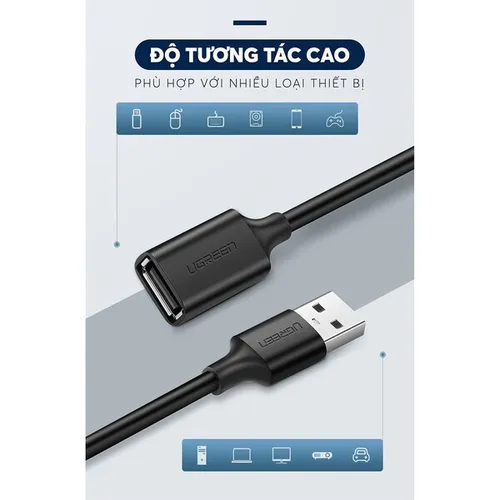 Cáp nối dài USB 2.0 1.5m Ugreen 10315