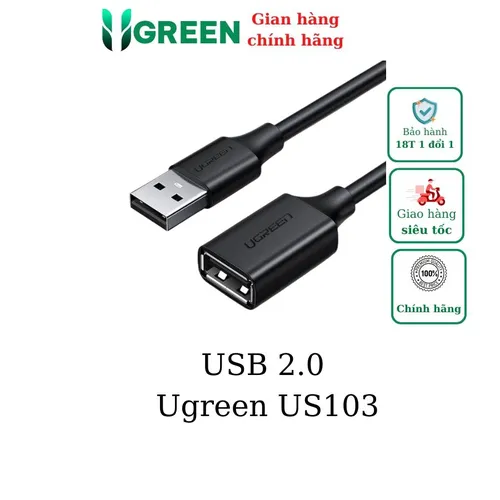Cáp nối dài USB 2.0 1.5m Ugreen 10315