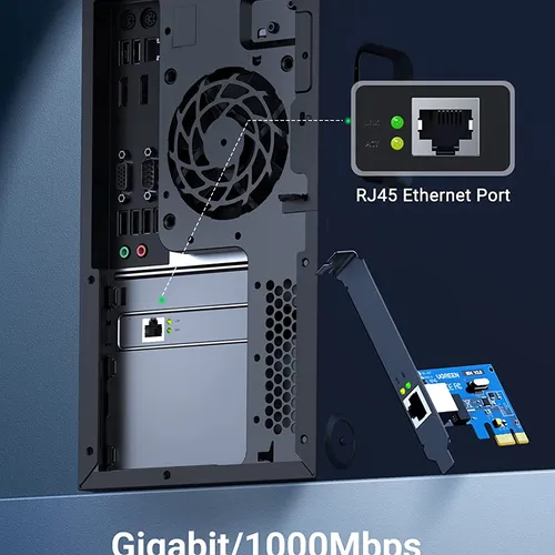 Card mạng Lan PCI Express 10/100/1000Mbps Ugreen 30771