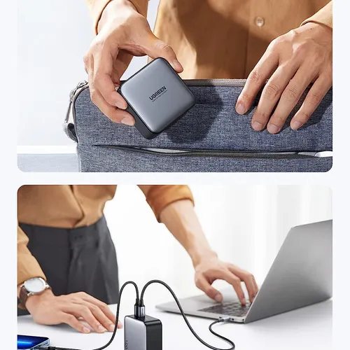 Củ sạc nhanh 100W GaN Nexode 2 cổng USB Type-C PD3.0 Ugreen 40795