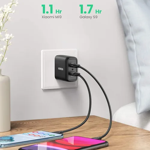 Củ sạc nhanh 36W 2 cổng USB  3.0 18W Ugreen 70151