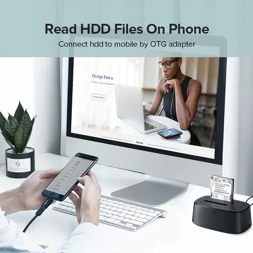 Hộp đựng ổ cứng Docking 2.5/3.5inch Sata/USB 3.0 hỗ trợ 12TB Ugreen 50857
