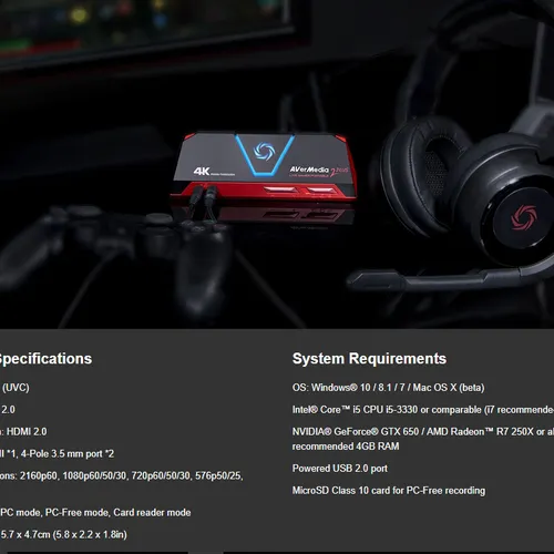 AVerMedia Live Gamer Portable 2 Plus GC513 4K GC513