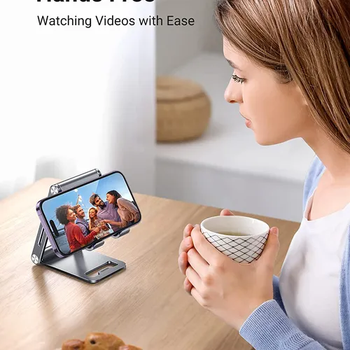 Giá đỡ Điện Thoại bằng nhôm có thể trượt Màu Xám Ugreen 80708