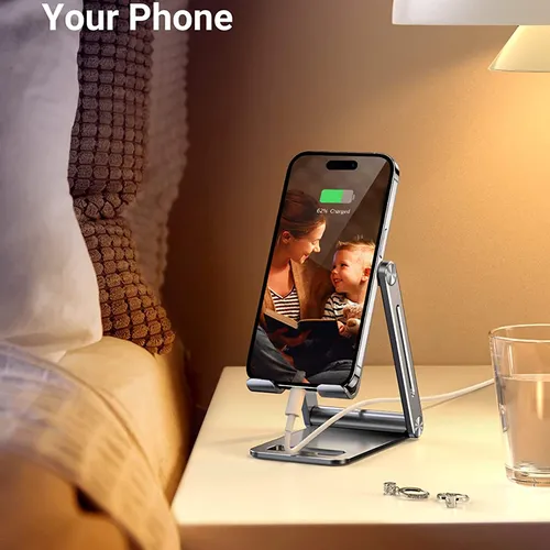 Giá đỡ Điện Thoại bằng nhôm có thể trượt Màu Xám Ugreen 80708