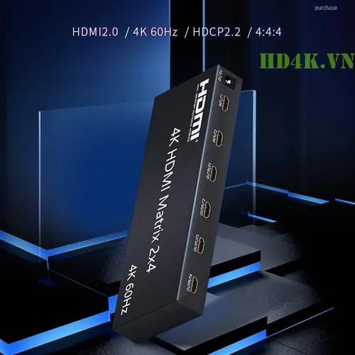 Bộ gộp HDMI 2 ra 4 matrix hỗ trợ 4k Unnlink 0923